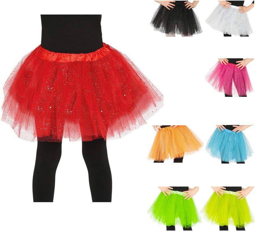 Translation missing: pt-PT.Tutú con Brillantes en varios colores para niña