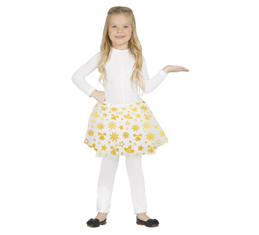 Tutú Estrellas doradas infantil de 30 cm