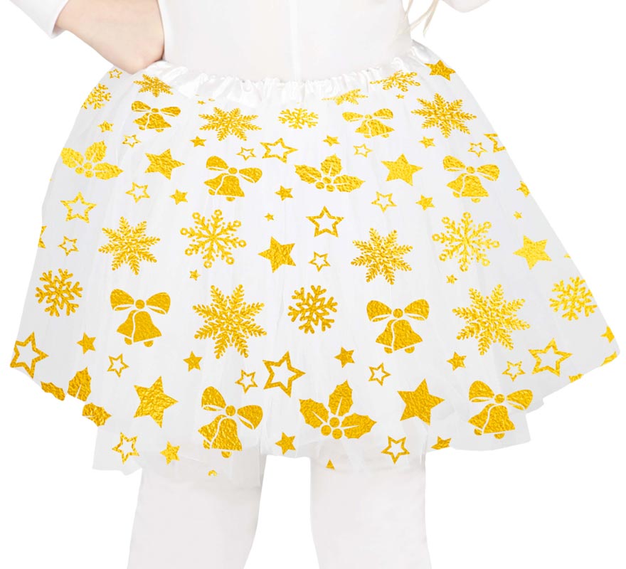 Translation missing: pt-PT.Tutú Estrellas doradas infantil de 30 cm