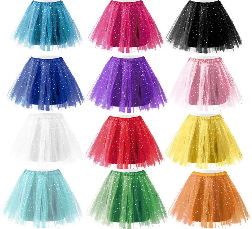 Translation missing: pt-PT.Tutú Estrellas en varios colores para mujer de 40 cm