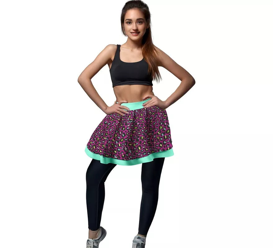 Translation missing: pt-PT.Tutú Leopardo multicolor de 40 cm para mujer