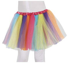 Tutu multicolorido para criança com 12 cm de comprimento
