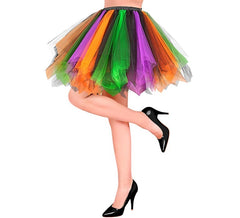 Tutu multicolorido para mulheres