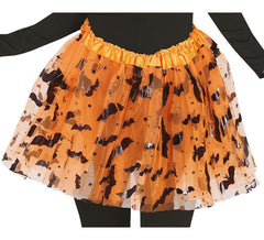 Tutu decorado de Halloween laranja 40 cm