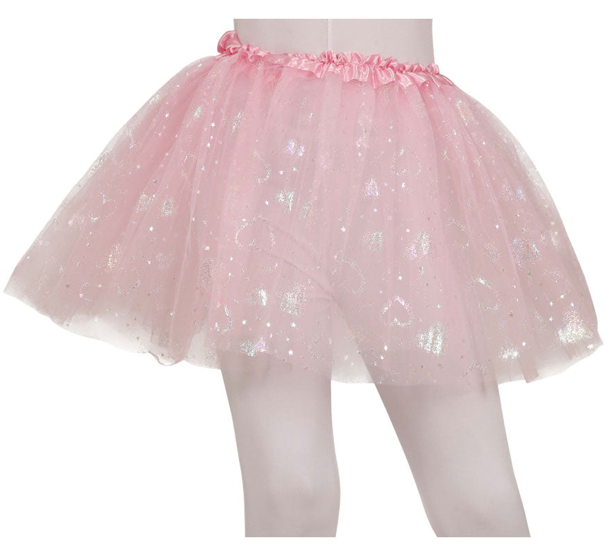 Translation missing: pt-PT.Tutú rosa con Corazones de 30 cm infantil