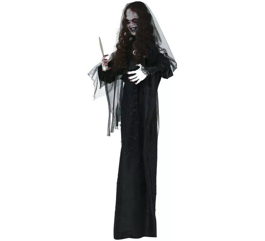 Vampira con Luz de Sonido y Movimiento de 170 cm