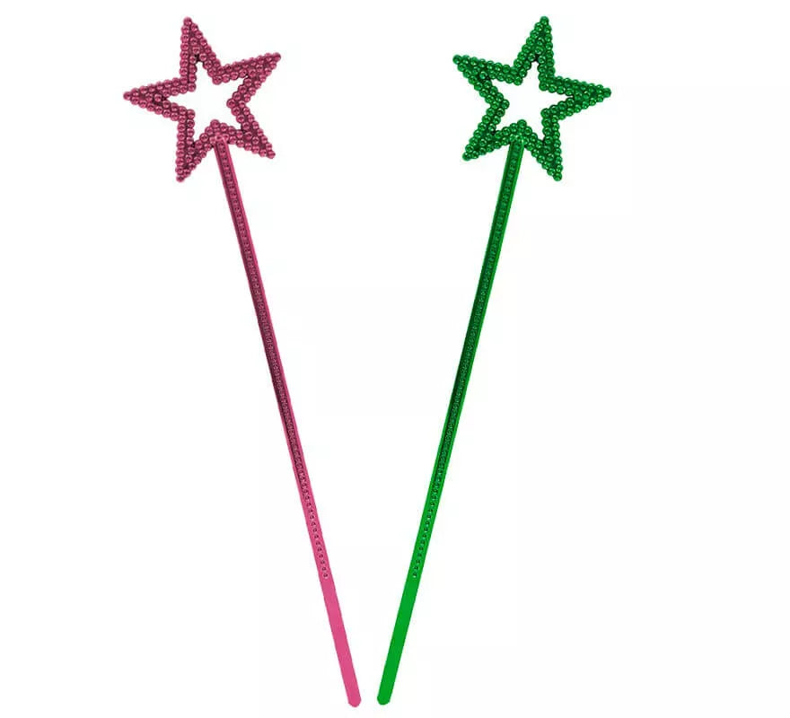 Translation missing: pt-PT.Varita con forma de estrella en colores surtidos de 34x7cm
