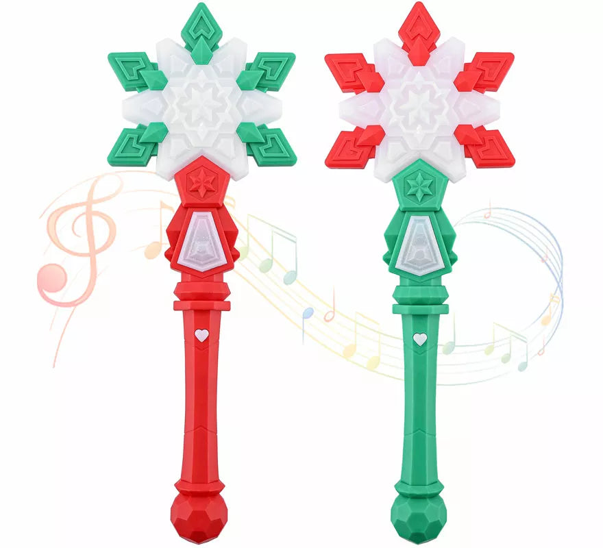 Translation missing: pt-PT.Varita Mágica de Copo de Nieve con Luz y música en colores surtidos