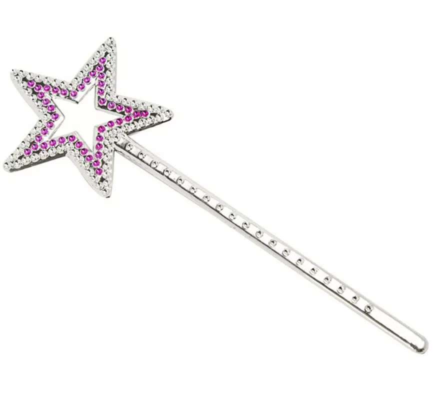 Translation missing: pt-PT.Varita pequeña con Estrella Rosa de 23 cm