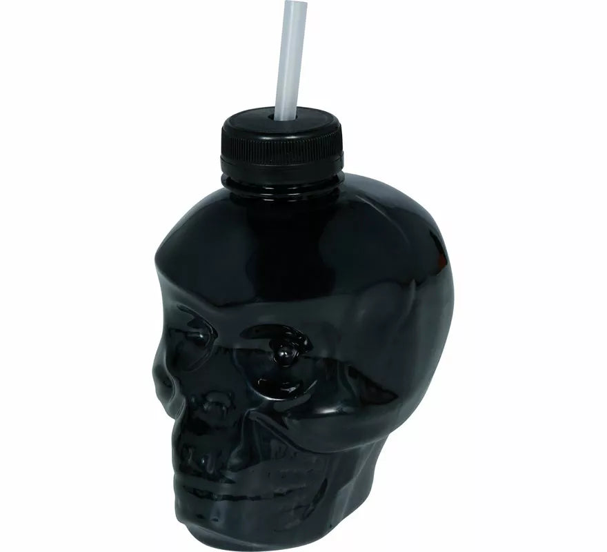 Translation missing: pt-PT.Vaso Calavera con Pajita de 14 cm
