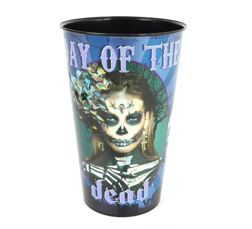 Translation missing: pt-PT.Vaso Día de la Muerte de plástico de 10,5x7,5x18 cm