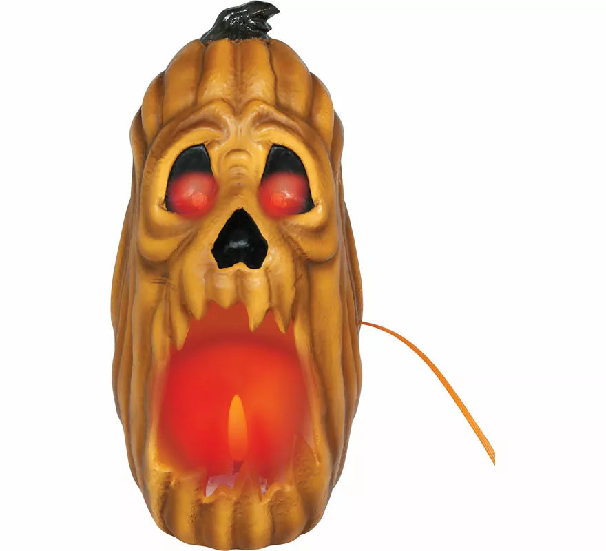 Translation missing: pt-PT.Vela Calabaza con Led Efecto Fuego de 20 cm