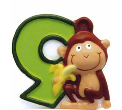 Vela Safari Animal com o número 9