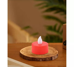 Vela de chá vermelha de 4 cm