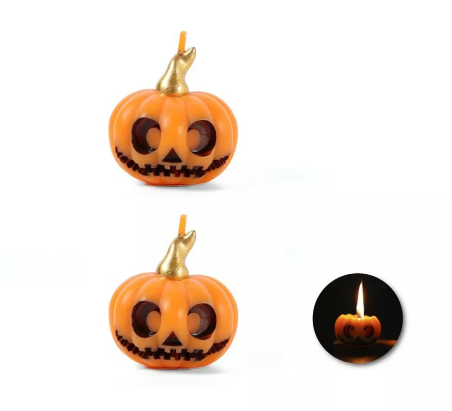 Translation missing: pt-PT.Vela Forma Calabaza clásica de 4,5x4,5x5 cm