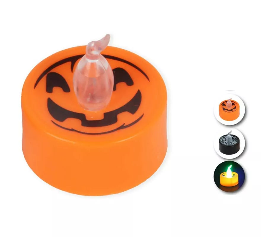 Translation missing: pt-PT.Vela Halloween con luz en modelos surtidos de 4x3,7 cm