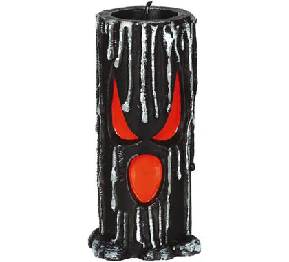 Vela Negro con Cara de 15x6 cm