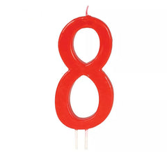 Vela Vermelha nº 8 de 12 cm