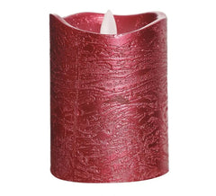 Vela Led Vermelho 10 cm. Funciona com Baterias