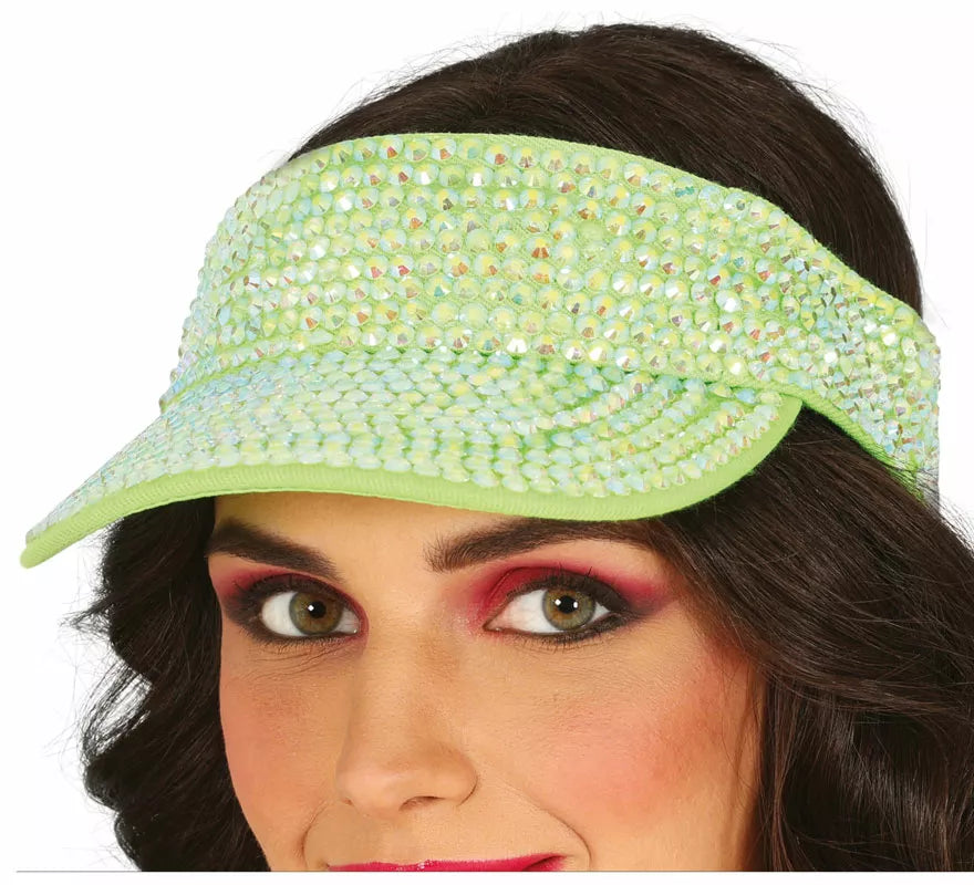 Translation missing: pt-PT.Visera con pedrería en varios colores adulto