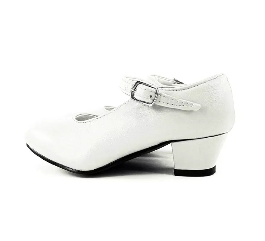 Translation missing: pt-PT.Zapato Sevillana con tacón Blanco en números del 22 al 41