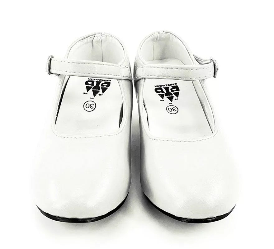 Translation missing: pt-PT.Zapato Sevillana con tacón Blanco en números del 22 al 41