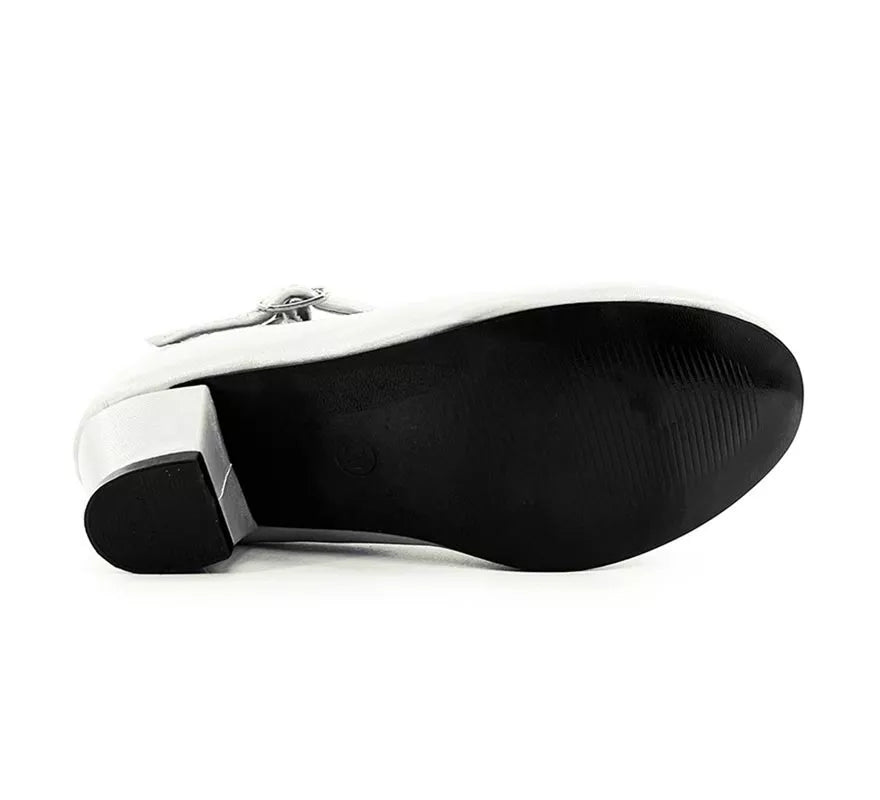 Translation missing: pt-PT.Zapato Sevillana con tacón Blanco en números del 22 al 41
