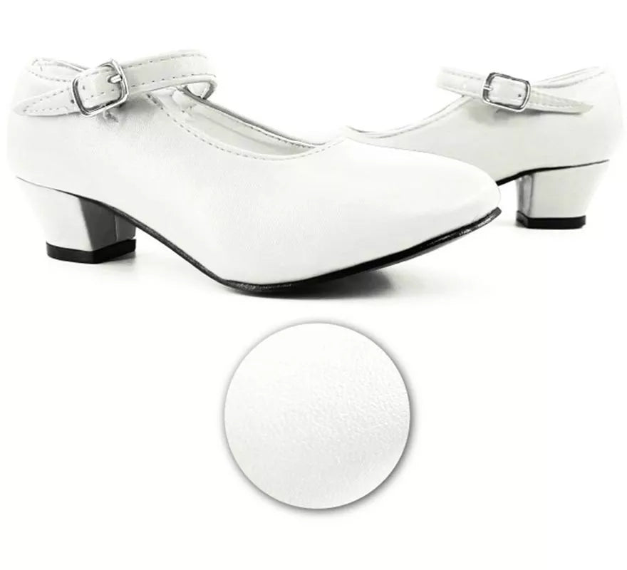 Translation missing: pt-PT.Zapato Sevillana con tacón Blanco en números del 22 al 41