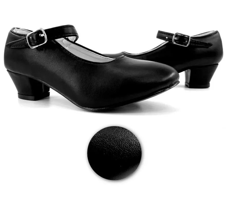 Translation missing: pt-PT.Zapato Sevillano con tacón Negro en números del 20 al 41