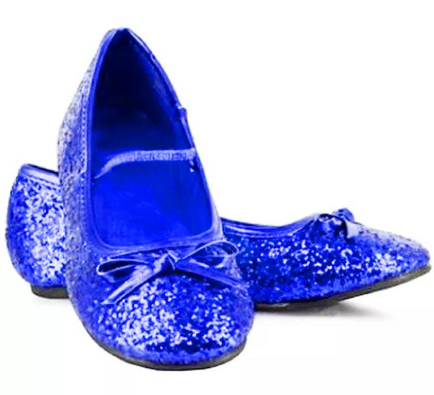 Translation missing: pt-PT.Zapatos Bailarinas Azul Purpurina en números del 22 al 41
