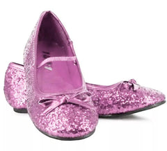 Sapatos de Bailarina Rosa Brilhante nos tamanhos 22 a 41