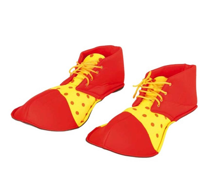 Translation missing: pt-PT.Zapatos de Payaso Rojo y Amarillo de 26 cm. Infantil
