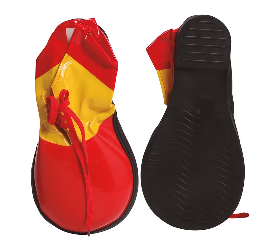 Translation missing: pt-PT.Zapatos de Payaso Rojos y Amarillos 35 cm