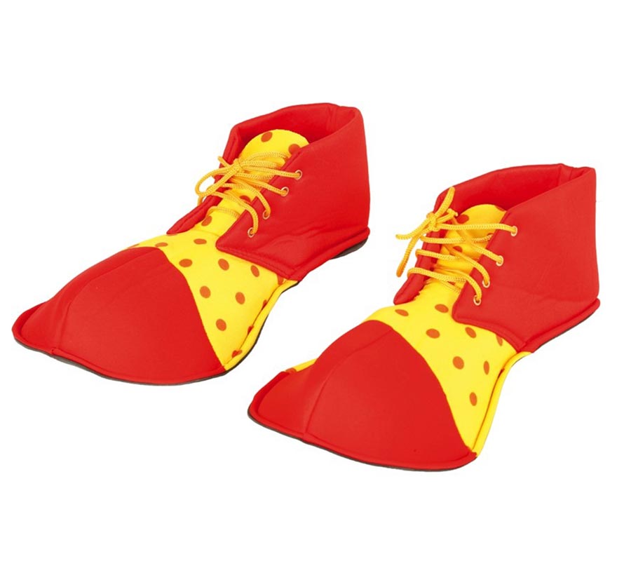 Translation missing: pt-PT.Zapatos de Payaso Rojos y Amarillos 36 cm