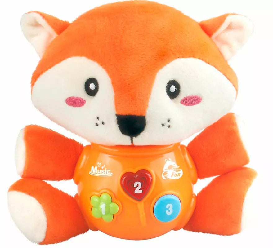 Translation missing: pt-PT.Zorro Musical de Peluche con Luz y Sonido de 24 cm